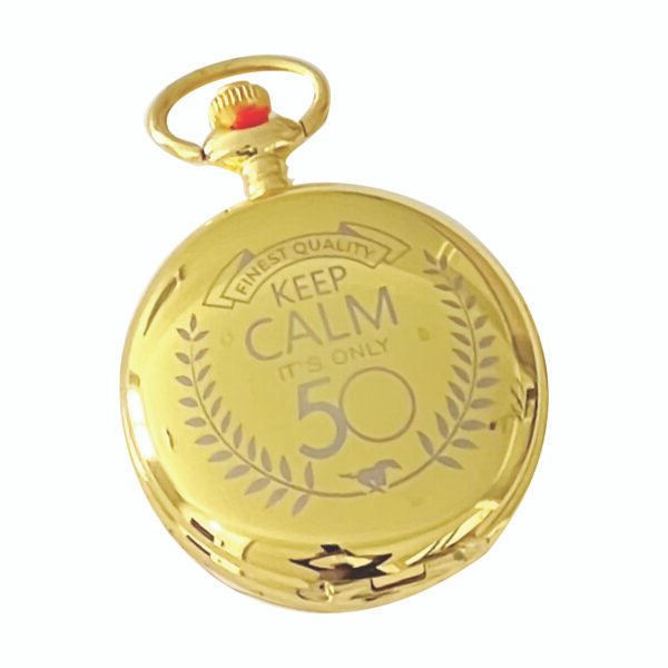 50 Years Birthday Vintage Pocket Watch - Image 3