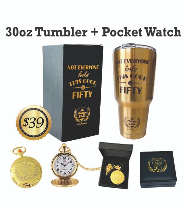 30oz Tumbler + Pocket Watch